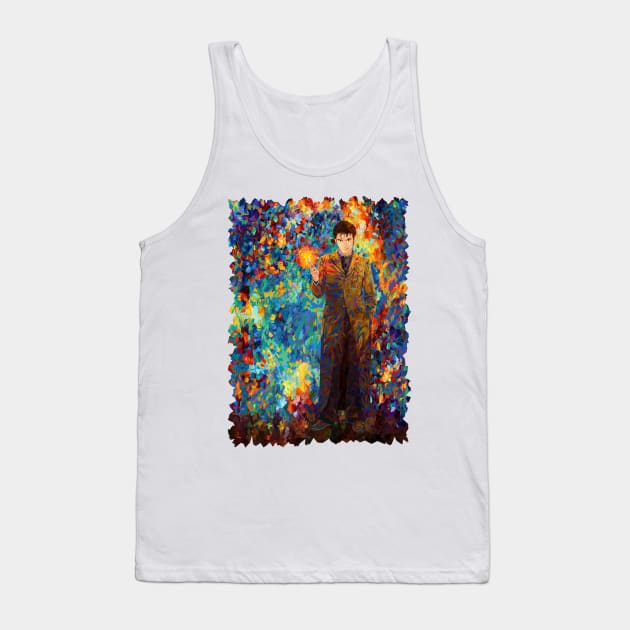 10th doctor with screwdriver abstract art Tank Top by Dezigner007